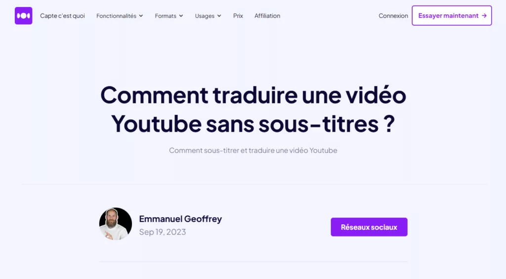 Traduction de vidéos YouTube : panorama des outils gratuits en ligne